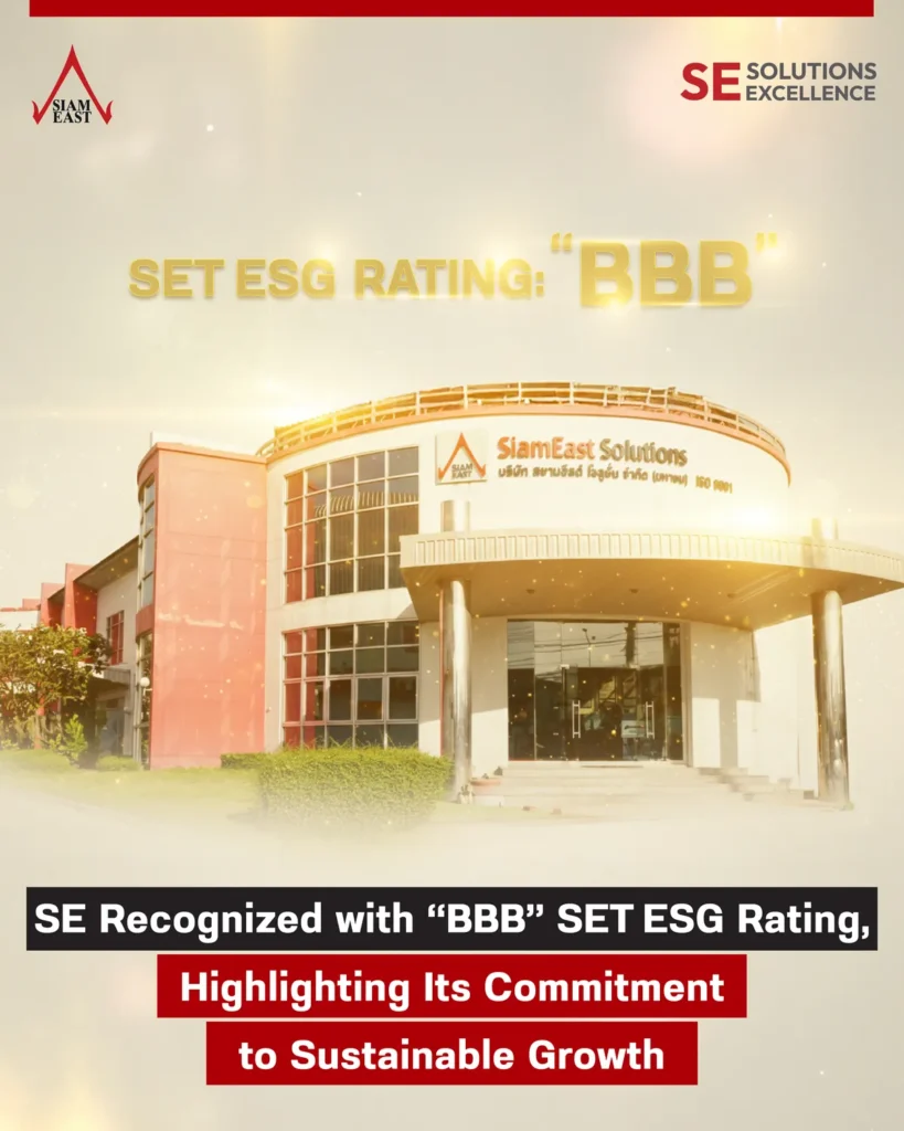 SE Recognized with “BBB” SET ESG Rating, Highlighting Its Commitment to Sustainable Growth 4 esg rating bbb